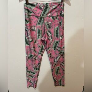 Brittany Allen Women's Pink Money Print Leggings